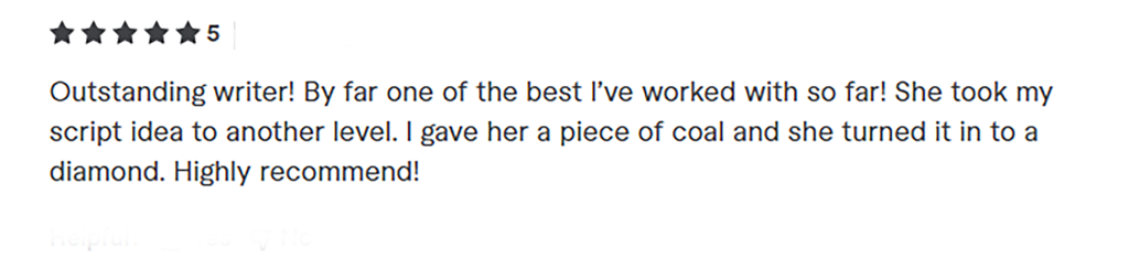 Screenwriter for hire